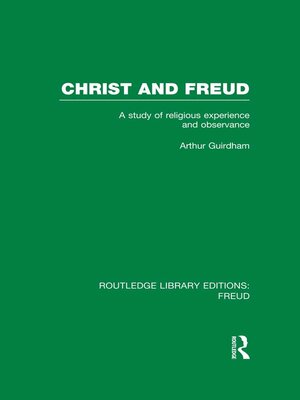 cover image of Christ and Freud (RLE